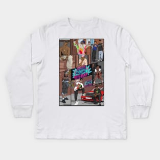 90s rap Kids Long Sleeve T-Shirt